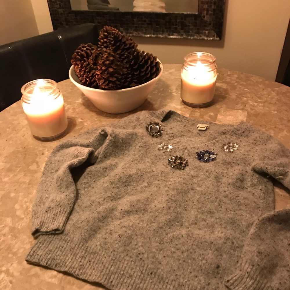 JCrew embellished Sweater